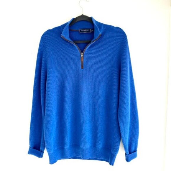 Vineyard Vines Cashmere Luxe Quarter Zip Sweater Mid Weight